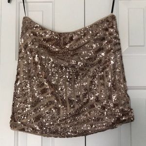 Sparkly mini skirt